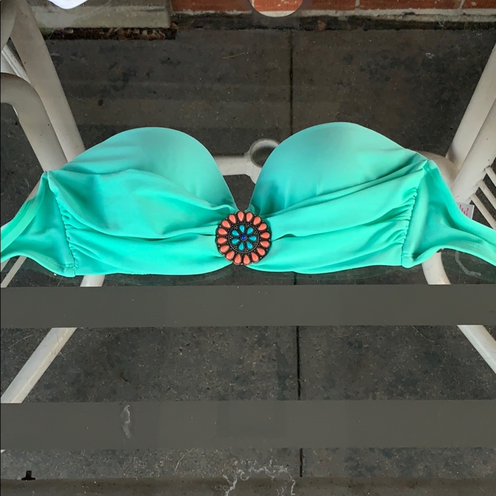 Turquoise swim top